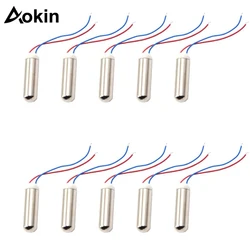 10Pcs 7mmx25mm Miniature Vibration Vibrating Mini Motor Coreless DC Motor Replacement Motors Waterproof