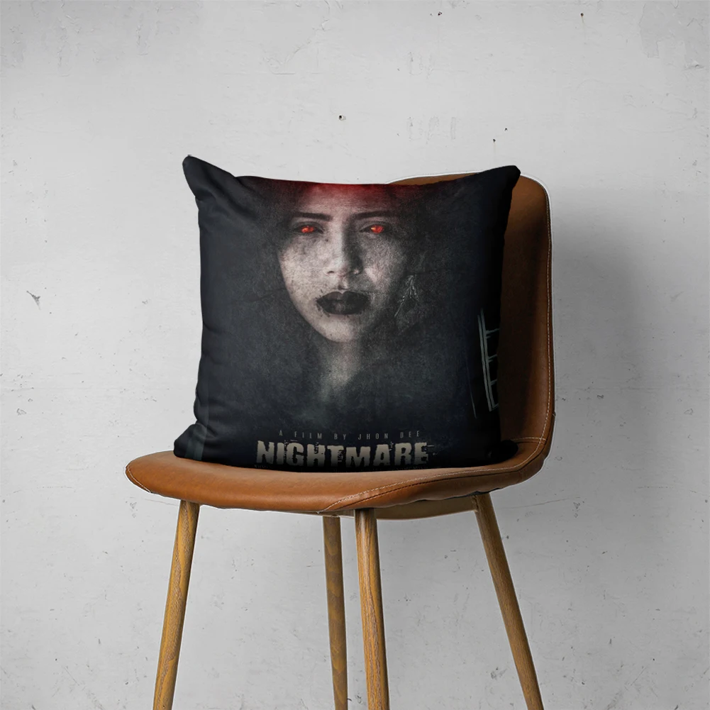 

HORROR MOVIE PILLOW 068 Customizable Bedroom Bed Sofa Hotel Car Lumbar Pillow Fashion Decorative Cover
