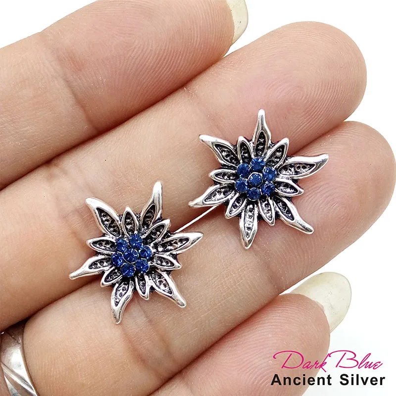Nuovi orecchini tradizionali tedeschi dell'Oktoberfest Edelweiss Orecchini semplici con strass fortunati vintage di moda per gioielli da donna  36