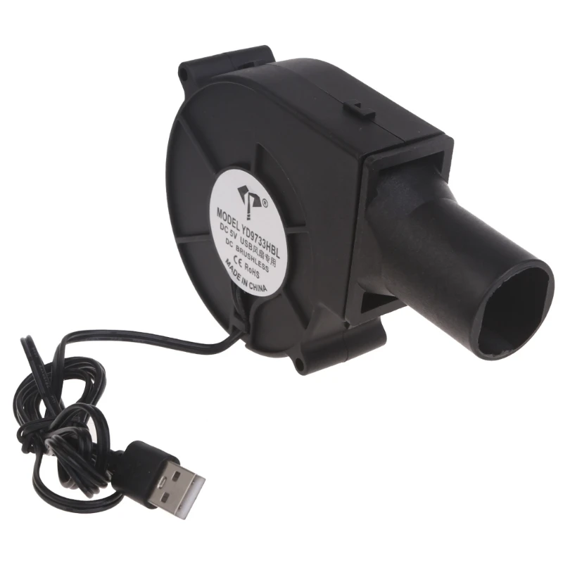 

5V Fan and USB Single line Blower with 3000RPM Speed BBQ Blower Charcoal Fan Electric Blower Starter for Charcoal Dropship