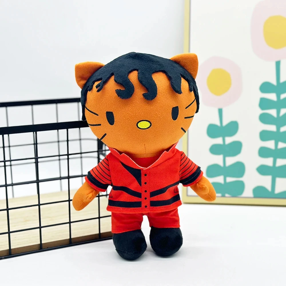 Hello Kitty Michael Jackson With Red Complete Set Clothes Plush Doll Figure Stuffed Toy Cute Boy Girls Fans Collect Gifts