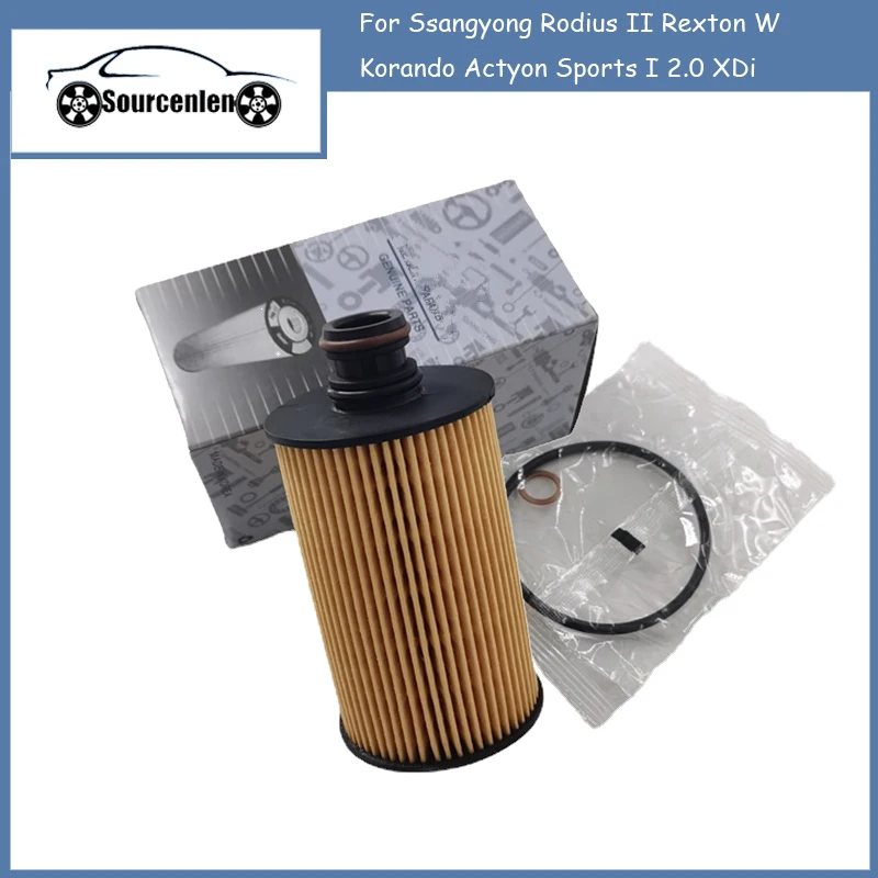 Engine Oil Filter For Ssangyong Rodius Ii Rexton W Korando Actyon