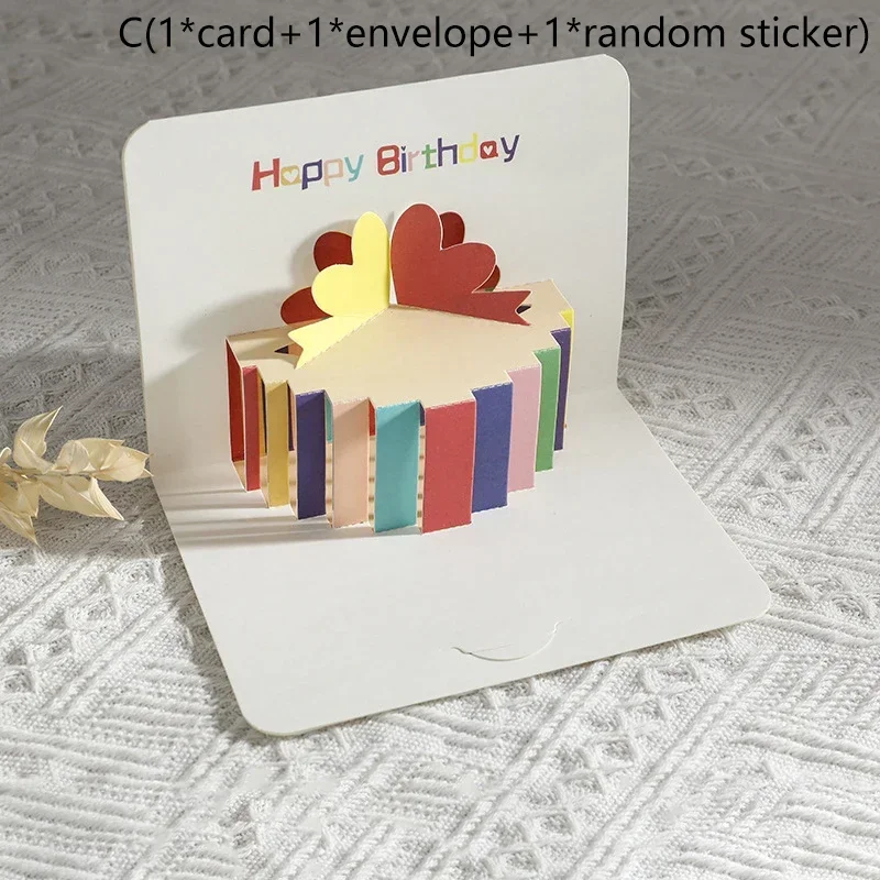 3D Pop-Up Birthday Card with Envelope - Perfect Party Gift