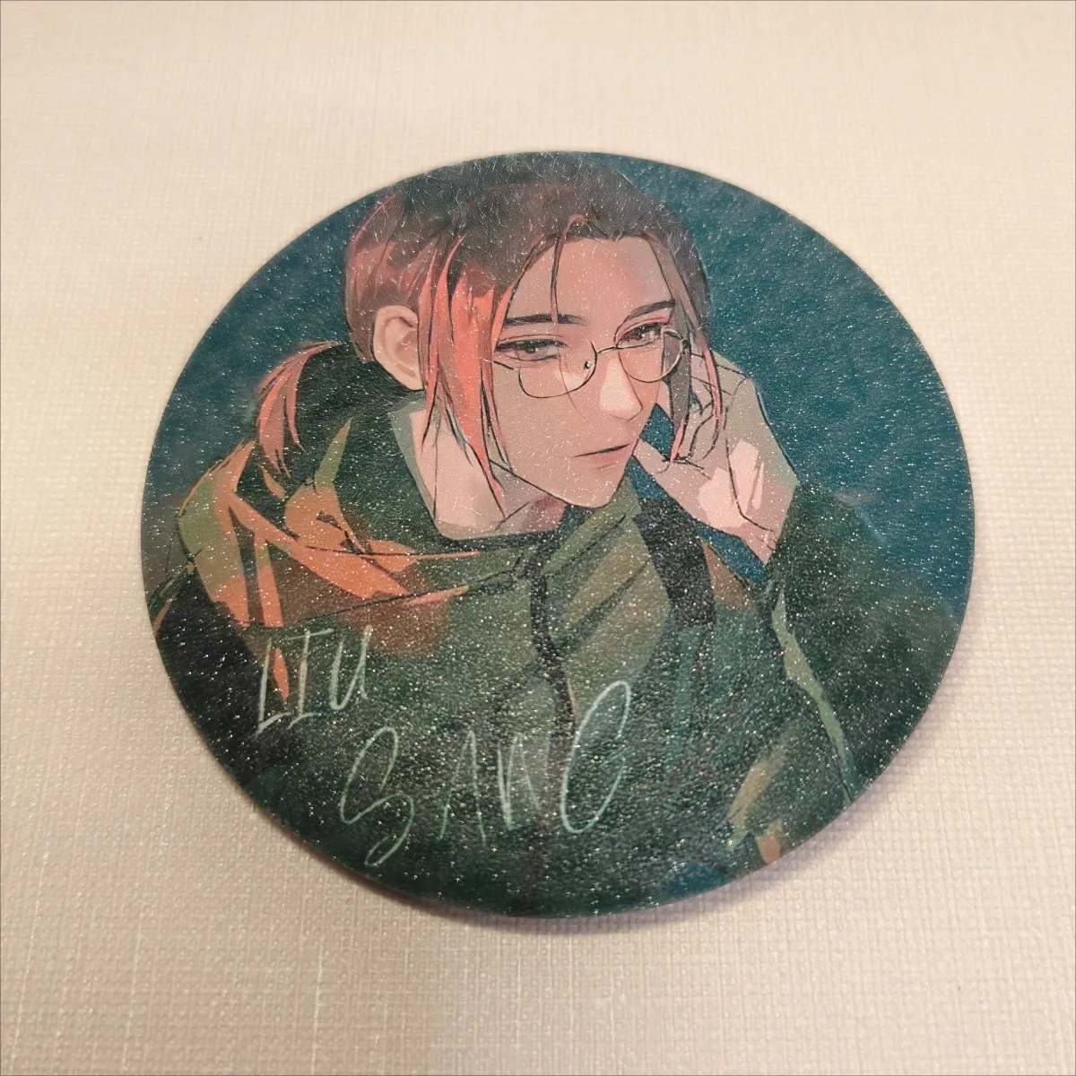 DIY Liu Sang 코스프레 아트 배지 Time Raiders Liusang Cospaly 사진 배지 브로치 여성 남성을위한 창조적 인 선물