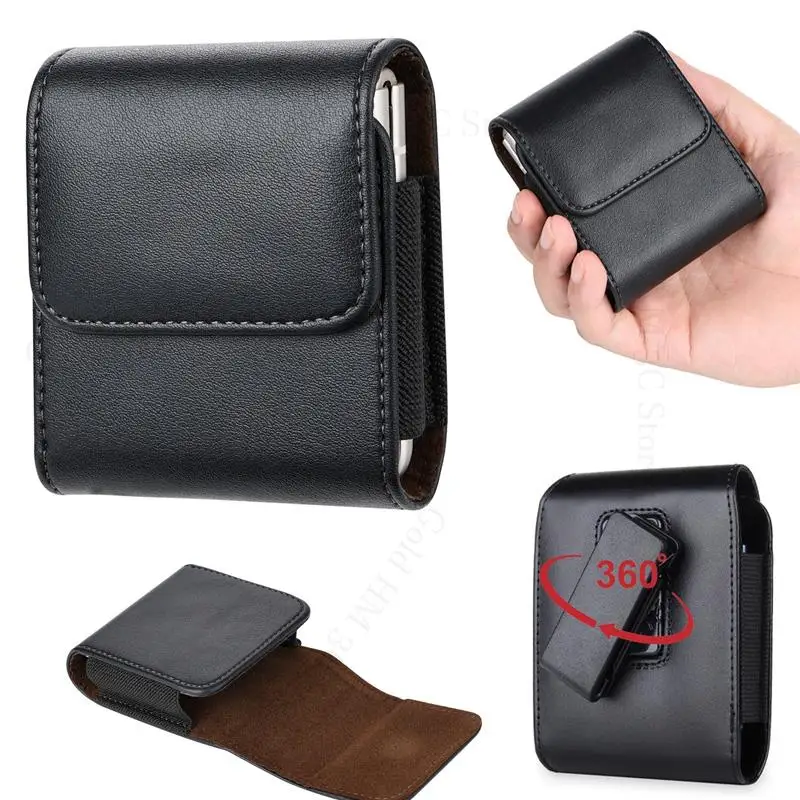 

Leather Phone Case Pouch For Huawei P60 P50 Pocket S 360° Belt Clip Waist Shell Bag For HUAWEI P60 P50 Pocket Holster Flip Cover