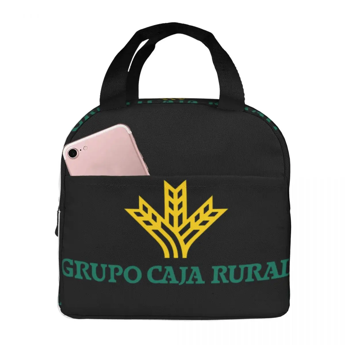 

Brilliant Caja Rural Lunch Bag Unisex Portable Cooler Insulated Lunch Box Food Bento Box
