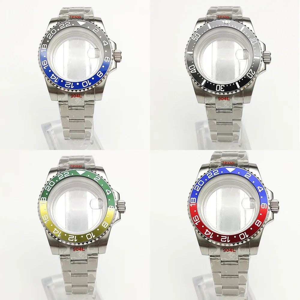 

40MM Men's Watch NH35 Case Sapphire Stainless Steel Case Modified Mechanical Water Ghost Case