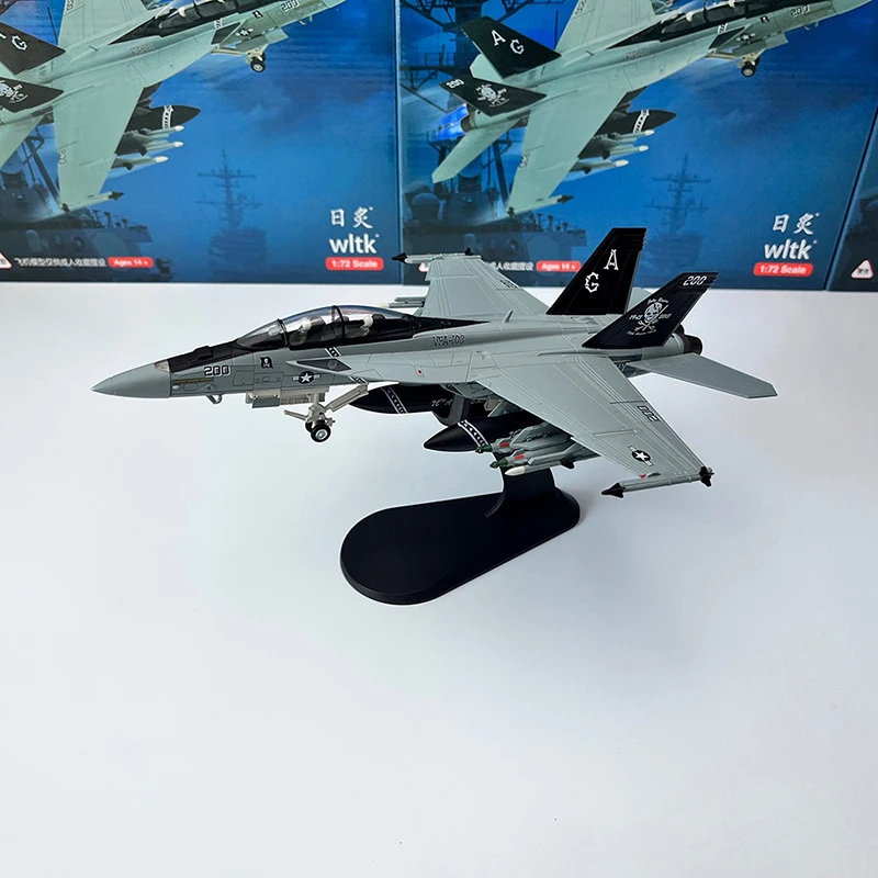 

1/72 Scale Diecast F18 F-18 VF103 Grumman Tomcat F/A-18F Pirate Flag Fighter USAF Army Air Force Metal Plane Model Kids Toy