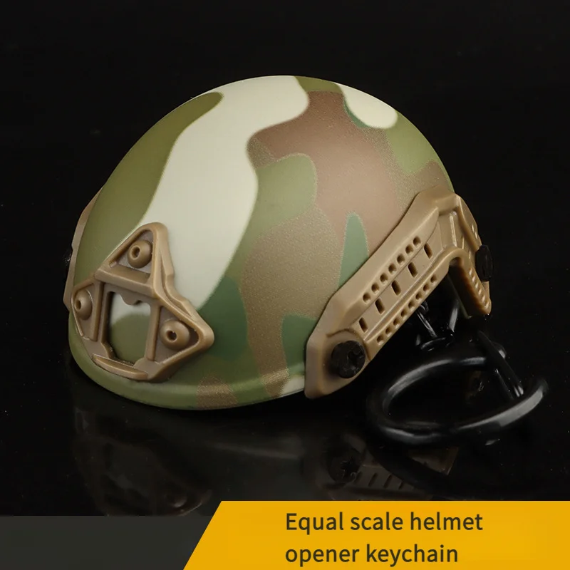 

Beer opener FAST helmet model appearance fun tactical army fan keychain backpack hanging