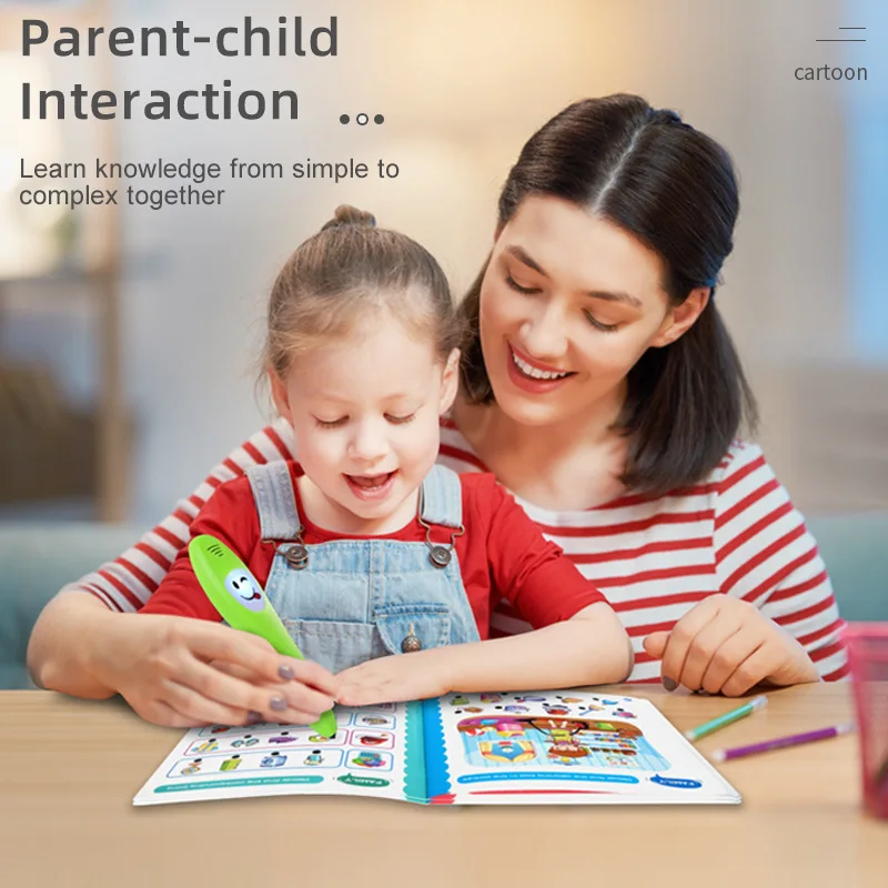 Early Childhood Education Enlightenment and Enlightening English Reading Common Sense Cognitive Intelligence Logic Learning Pen 4
