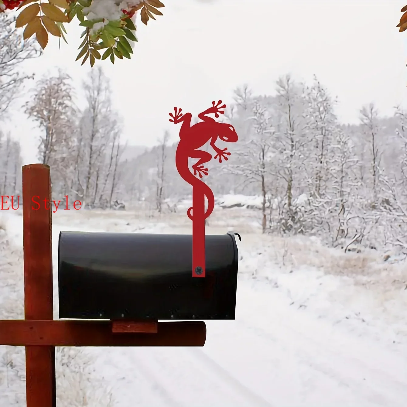 

Metal Decor Angel Gecko Deer Horn Snowflake Pumpkin Hat Love Iron Silhouette Mailbox Decoration Decorative Mailbox Sign Outdoor