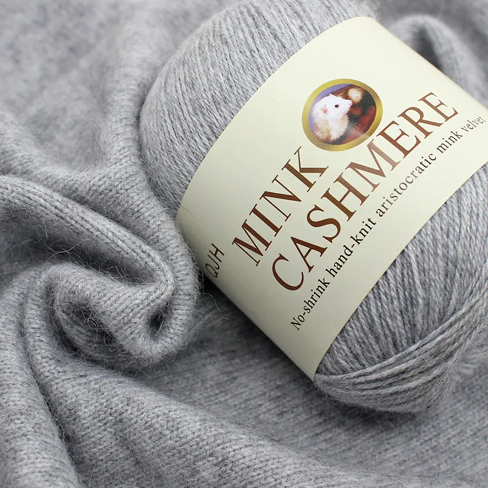 Mink Wool Yarn Mongolian Cashmere Yarns Hand-knitted Crochet Yarn for Knitting Ball Scarf Baby Knit sweat