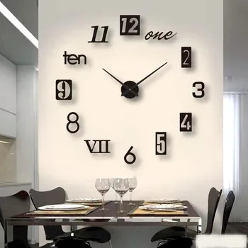 🕒 IslandTrendz Luminous DIY Wall Clock: Modern Minimalist Decor