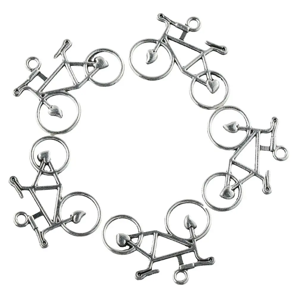 

alloy Bike Charms Bracelet silver Bicycle Charms Sport Pendant Jewelry accessories