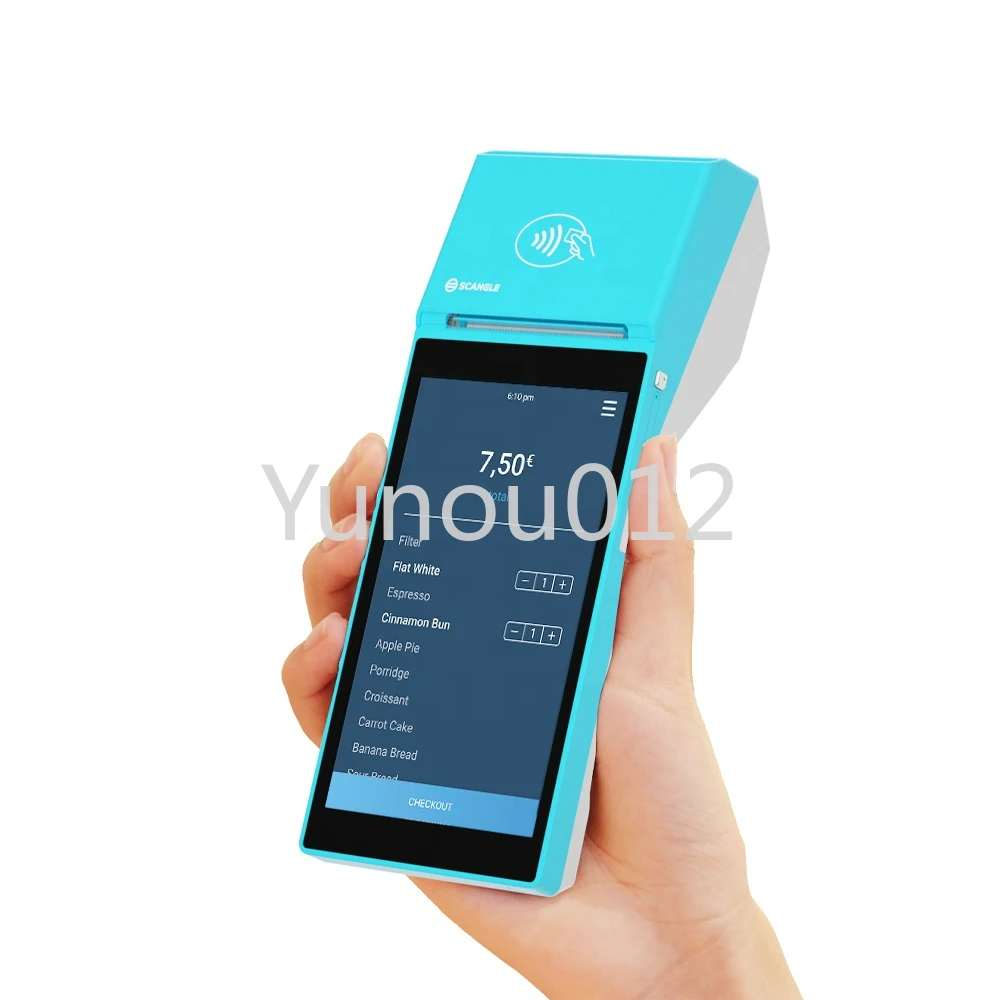 

Scangle SP01 POS System With NFC For Sumup 5.5 inch BT WIFI Android PDAs POS Terminal Handheld POS With NFC Reader