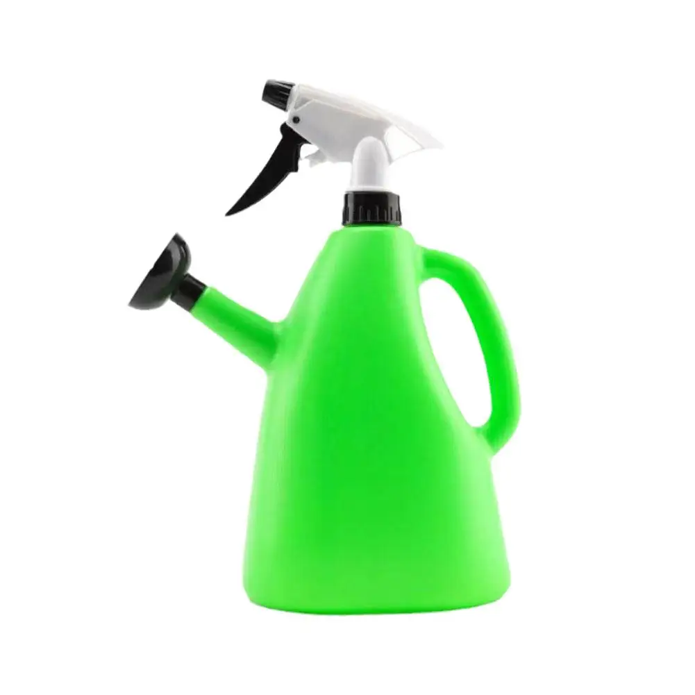 Watering Can 2 In 1 Adjustable 1L Plastic Watering Can Indoor Gardens Pressure Spray Kettle PP Resin Plants Watering Can pin M2X2