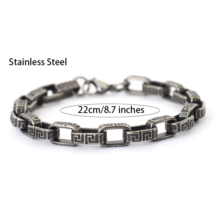 Stainless Steel Chain Link Men Bracelet