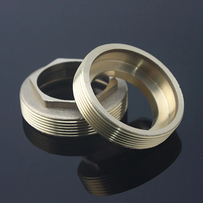 All Copper Faucet Core Decorative Gland Cover 1pcs 25/35/40/45mm Brass Kitchen Basin Faucet ColdHot Mixed Tap Pressure Caps