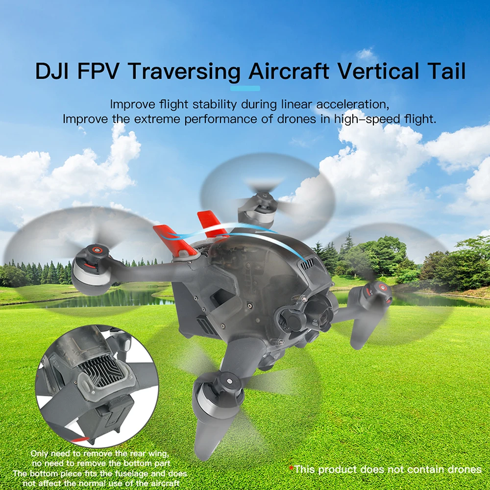 Вертикальный хвост для DJI FPV Combo Aircraft через 3D печать персонализированные