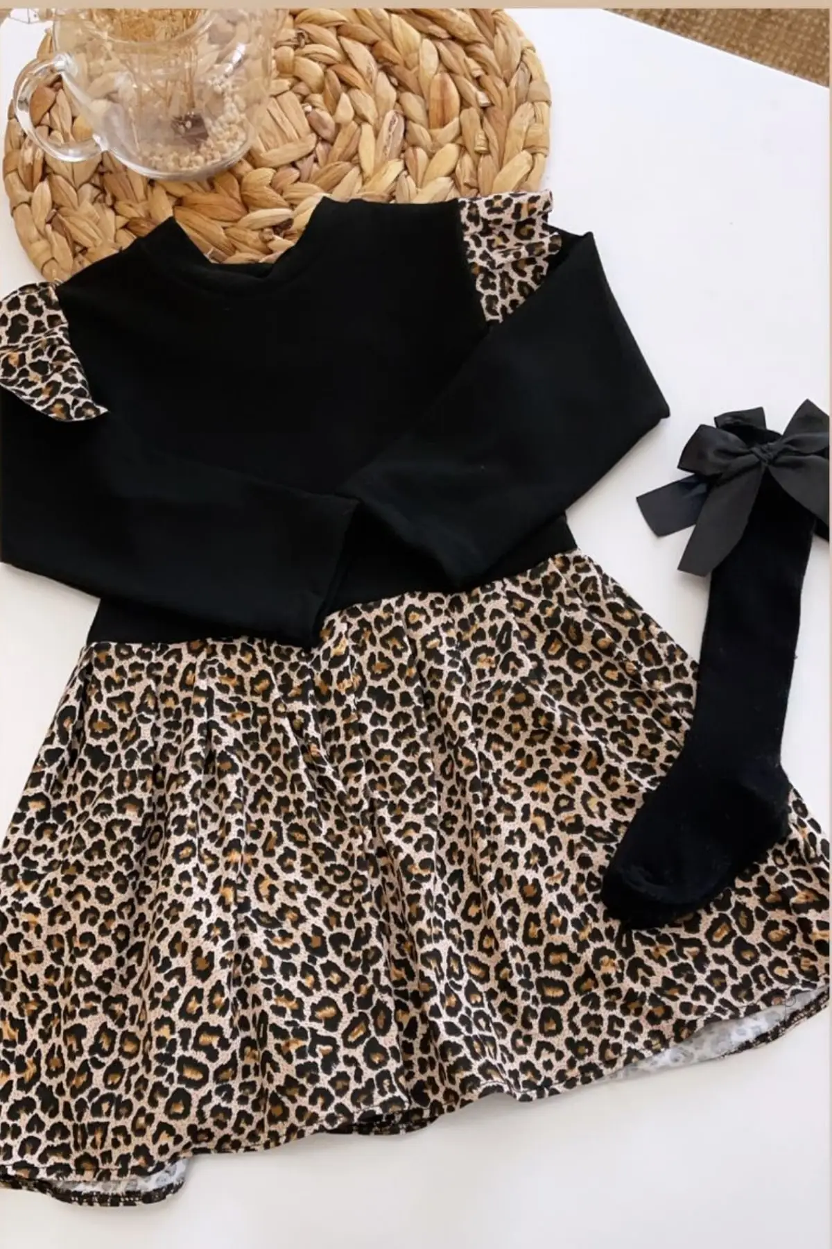 

Leopard Dress Band Socks Suit Clothing