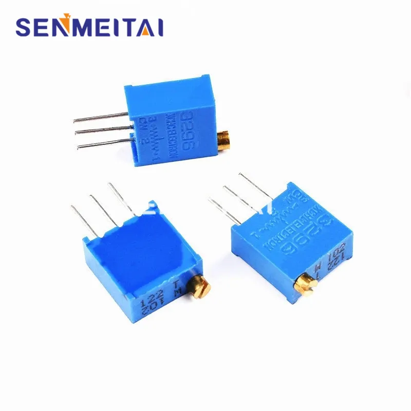 10PCS 3296W Precision Adjustable Resistance Multi-turn Trimming 1K 2K 5K 10K 100K 103 100R Potentiometer
