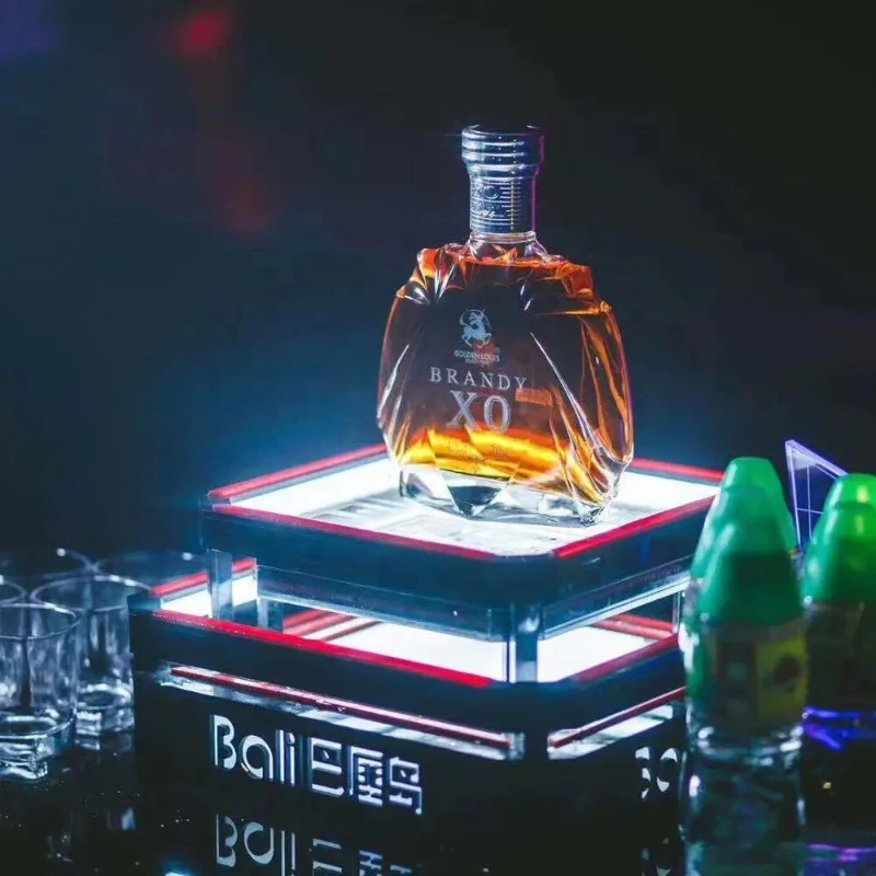 

Акриловый держатель для бутылки Glorifier Дисплей с голосовым управлением звуком, управляемый переключателем светодиодной бутылки