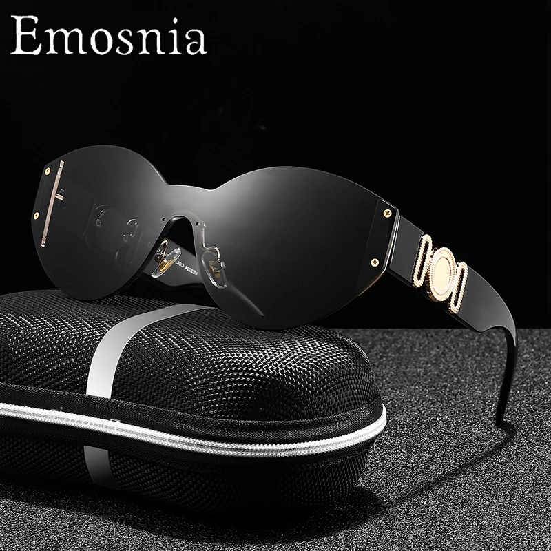 

Emosnia Brand Luxury Rimless Sunglasses Women 2022 Fashion Sun Glasses Men Vintage Eyewear Ladies Traveling Style UV400 Goggles