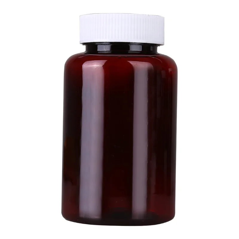10/20/50/100pcs 15/20/30/50/60ml Lucifuge 앰버 PET 병 의료 알약 리필 병 빈 플라스틱 용기 메이크업 300ml 6801