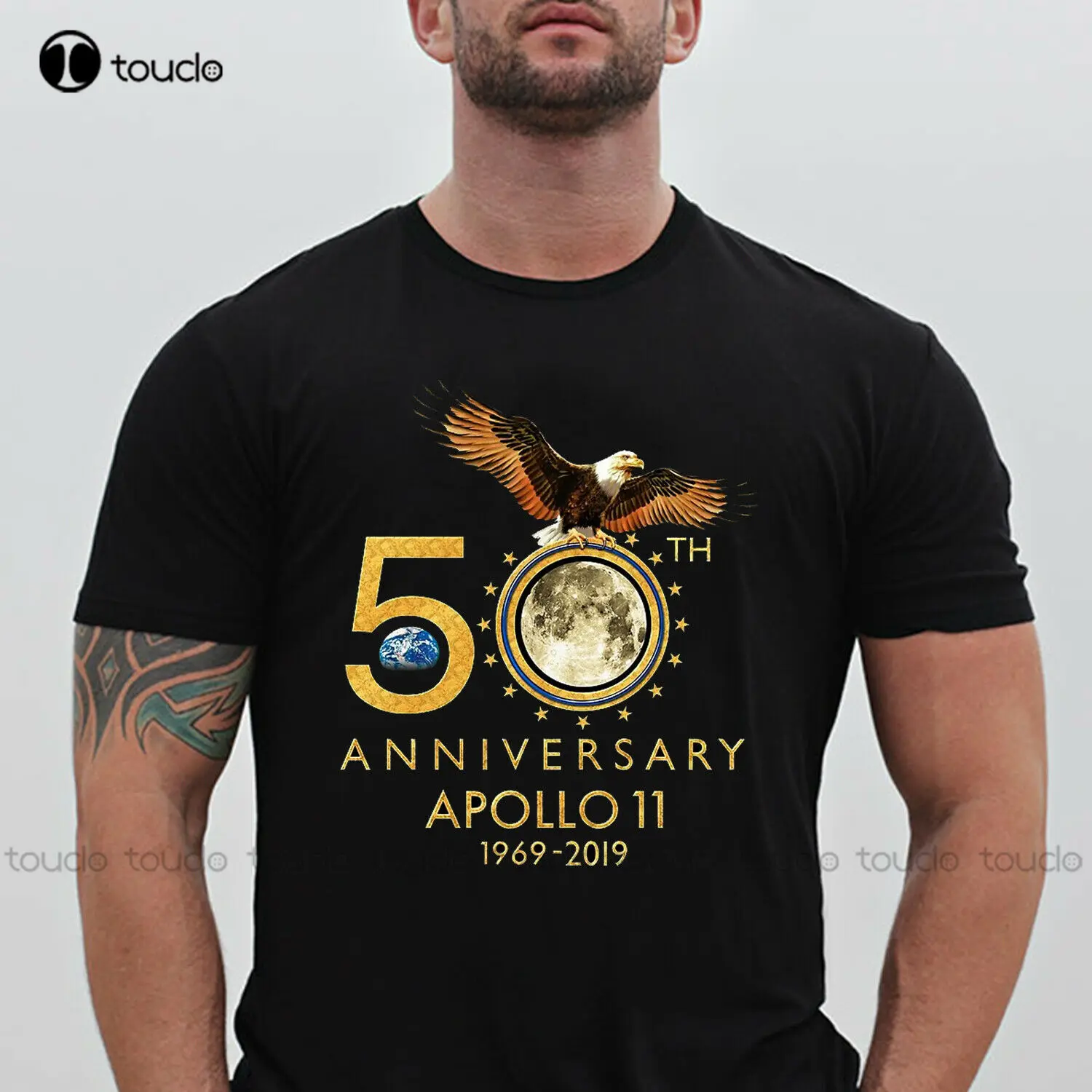 50Th Anniversary Apollo 11 1969 Black New Men T Shirt Fashion Popular Style Man T-Shirt Design A Shirt