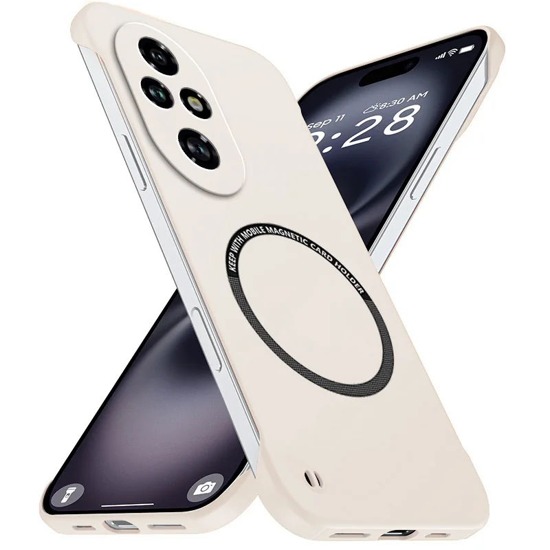 Magnetic Slim for Honor 200 Pro Frameless Phone Cases Matte Anti-Scratch Hard Cover Honor200 200Pro Borderless Shockproof Armor - Image 2