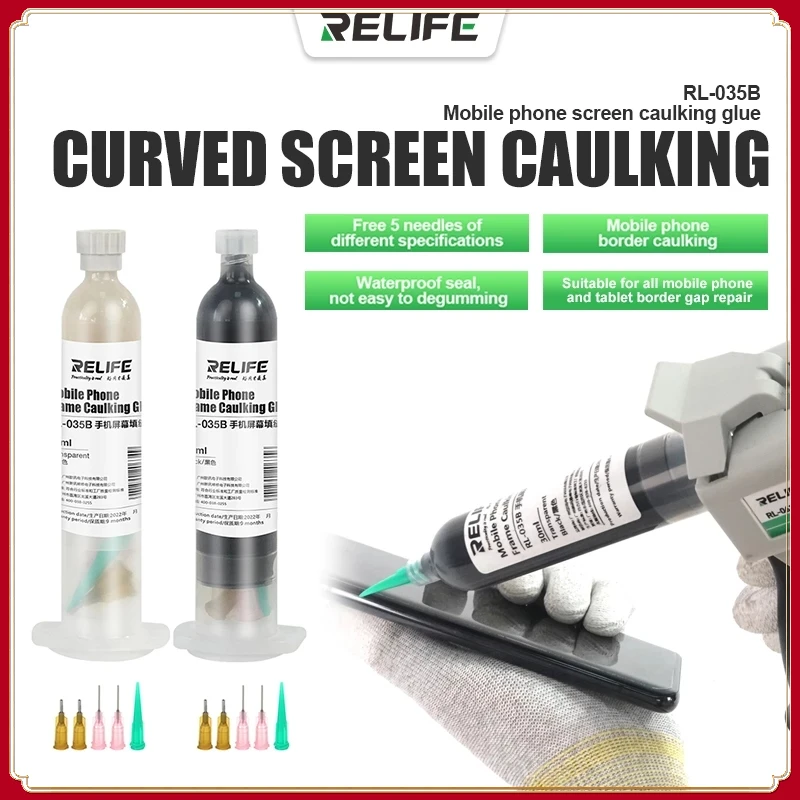 

RELIFE RL-035B Structural Adhesive Mobile Phone Screen Caulking Glue For Huawei/Xiaomi Middle Frame Rear Glass Repair Tools