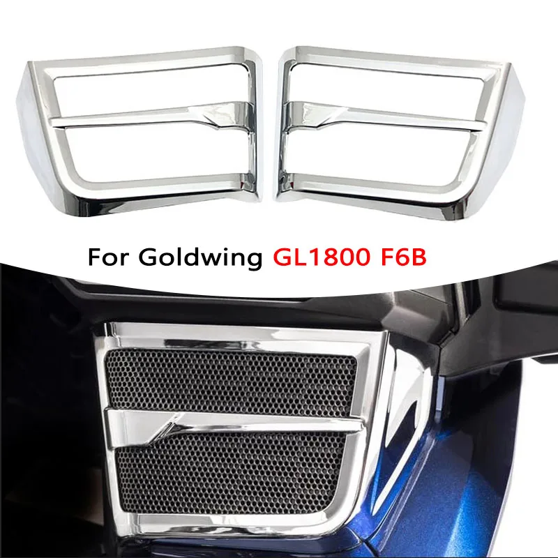 

Передняя хромированная крышка радиатора мотоцикла для Honda Goldwing GL 1800 GL1800 F6B Gold wing 1800 2018 2019 2020 2021