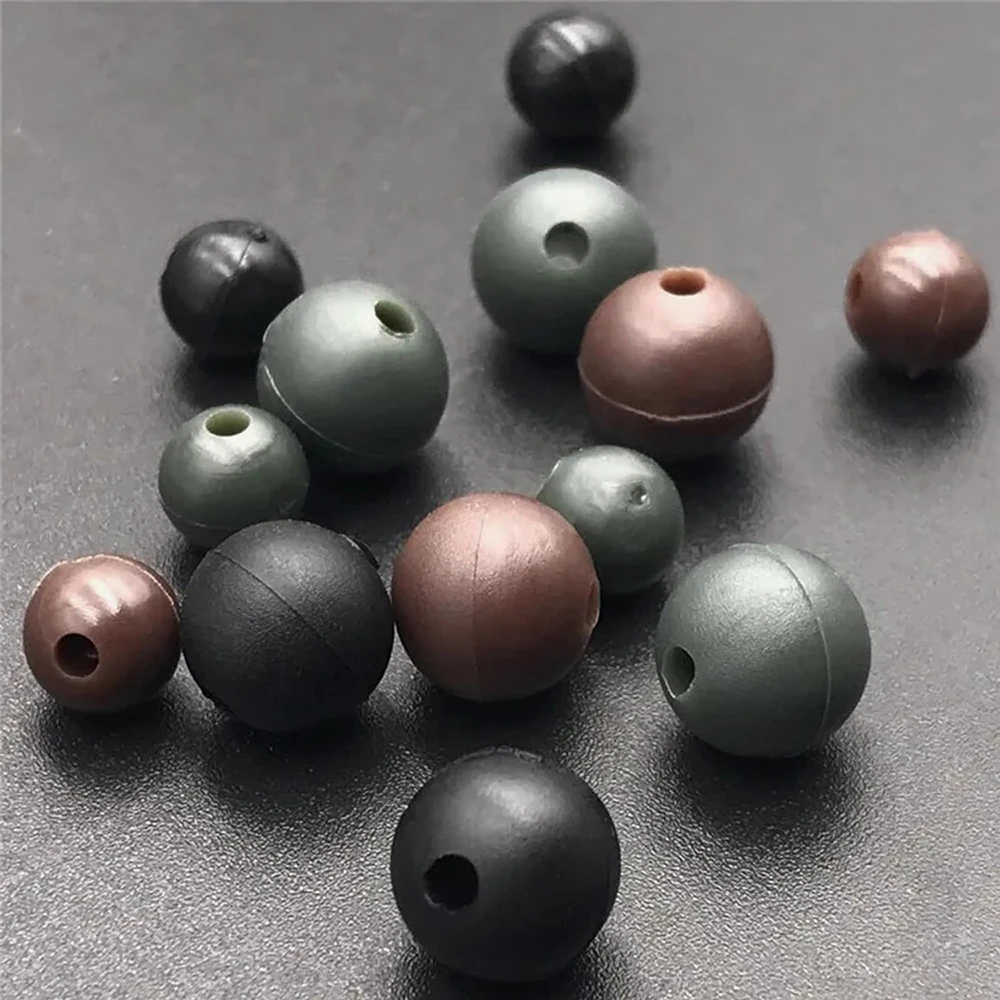 Perles souples pêche 4-8mm 200 pièces stopper montage carpe amortisseur choc accessoires