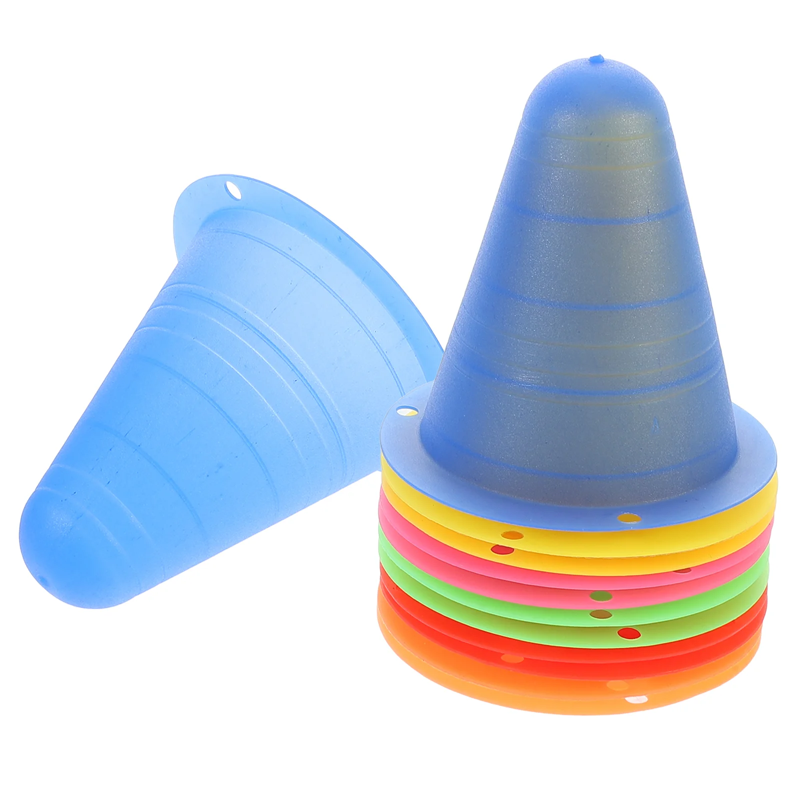12 Pcs Roller Skating Pile Agility Cones Soccer For Mini Traffic Plastic Team Sports Training Drills Football Yard Markers Cone