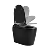 YYHC-New design one piece automatic flush remote control black smart toilet for sale 1
