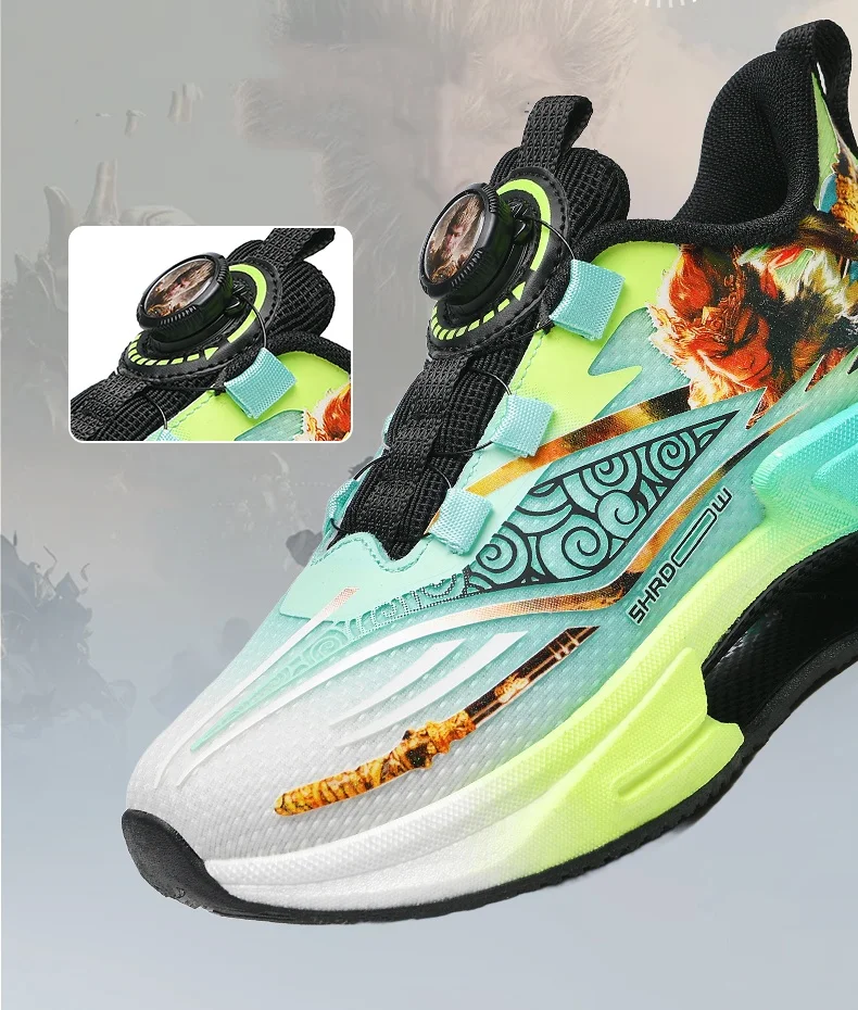Basketball Shoes For Kids Lightweight Non-slip Breathable Mesh_voghion.com