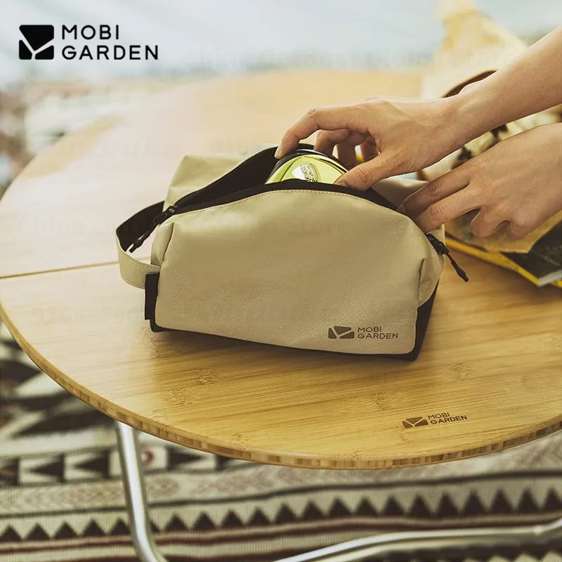 MOBI GARDEN Men/Women Travel Cosmetic Bag Lightweight Camping Trip Square Wash Bag Portable Large Capacity Travel Storage