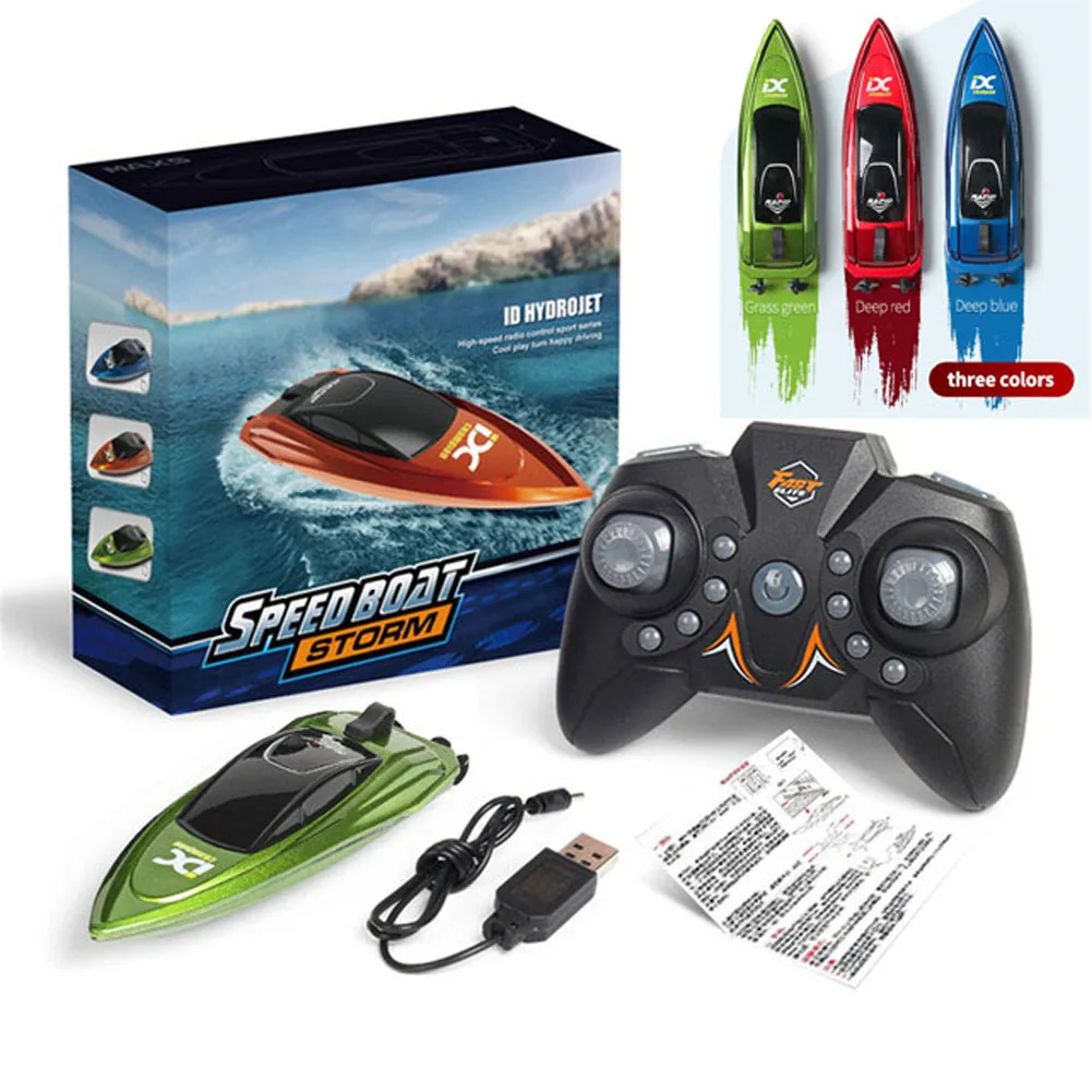 Rc Boat lancha de Boat radio controlled Remote Control Ship High Speed Ship With Led Light Palm For Adults Water RC Toys