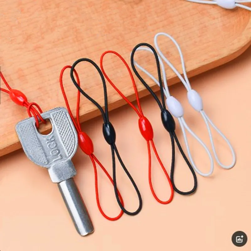 10-Pack Elastic Lanyard Keychain Straps with Hooks