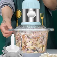 3L Electric Garlic Chopper Ginger Masher Machine Chili Vegetable Crusher Kitchen Tool Sturdy Durable 2