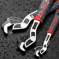 6/8/10/12 Inch Self-Locking Adjustable Wrench Universal Plumbing Tool, Grip Multi-Size Repair Wrench for Home Car Maintenance