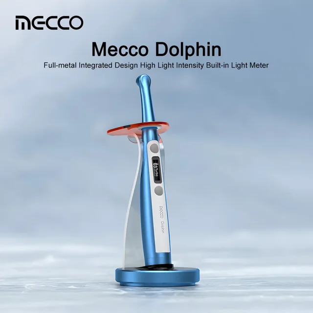 Wide spectrum Dental Curing Light Dolphin Built-in light meter LED Light Cure Cordless Teeth Whitening Machine Dentistry Tool