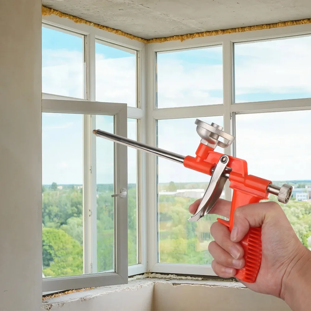 1pc Polyurethane Foam Agent Perfluorocarbon Foam Gun Manual Tool For House Renovat Expansion Foam Spray Gun Free Cleaning