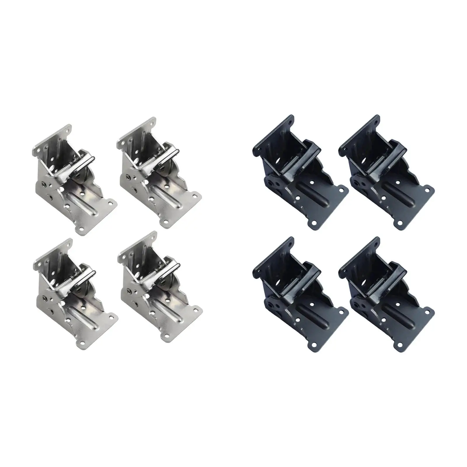 4x Heavy Duty Folding Hinges 90 Degree Fittings Adjustable for Bed