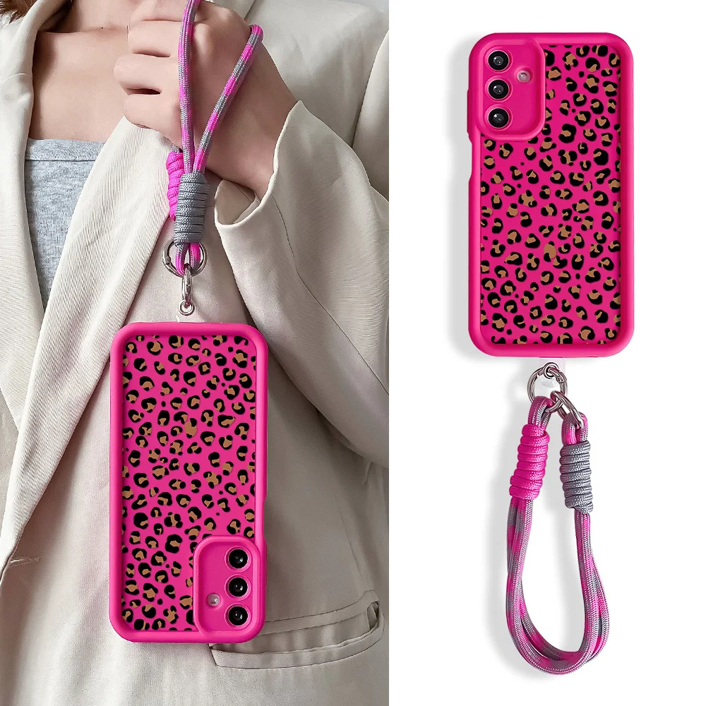 Leopard Print Lanyard Case - Elegant and Durable Design