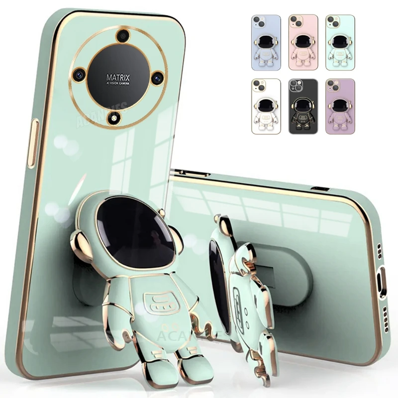 Luxury Plating Case with Astronaut Holder for Magic5lite - Silicone Stand Cover