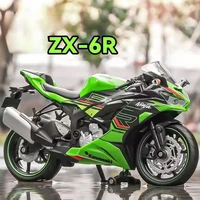 1/12 Kawasaki Ninja ZX-6R Motorcycle Toy 1:12 RMZ City Diecast Model Super Sport Miniature Collection Gift For Boy Children Kid 2