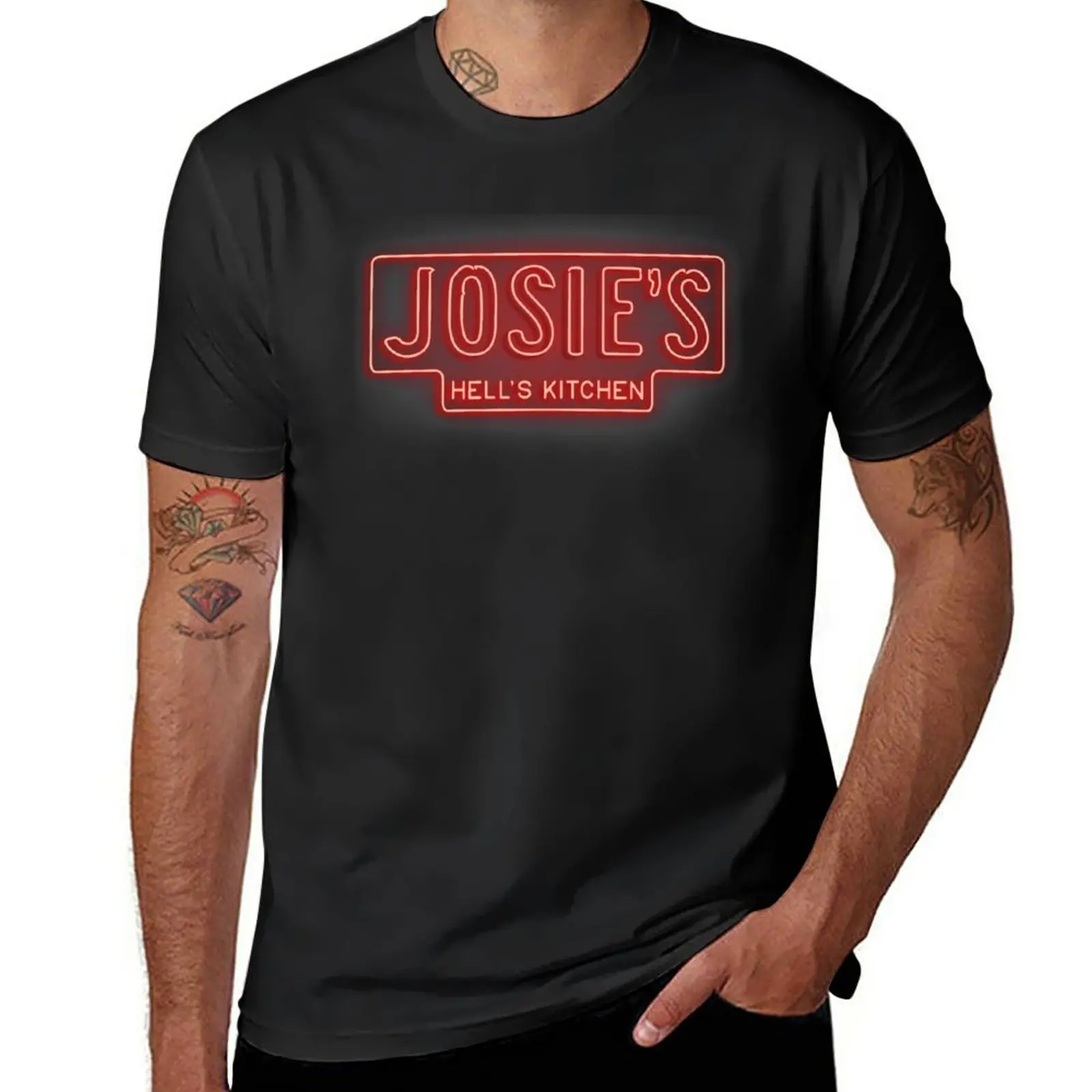 

New Josie's Bar T-Shirt Anime t-shirt vintage clothes sweat shirts mens workout shirts