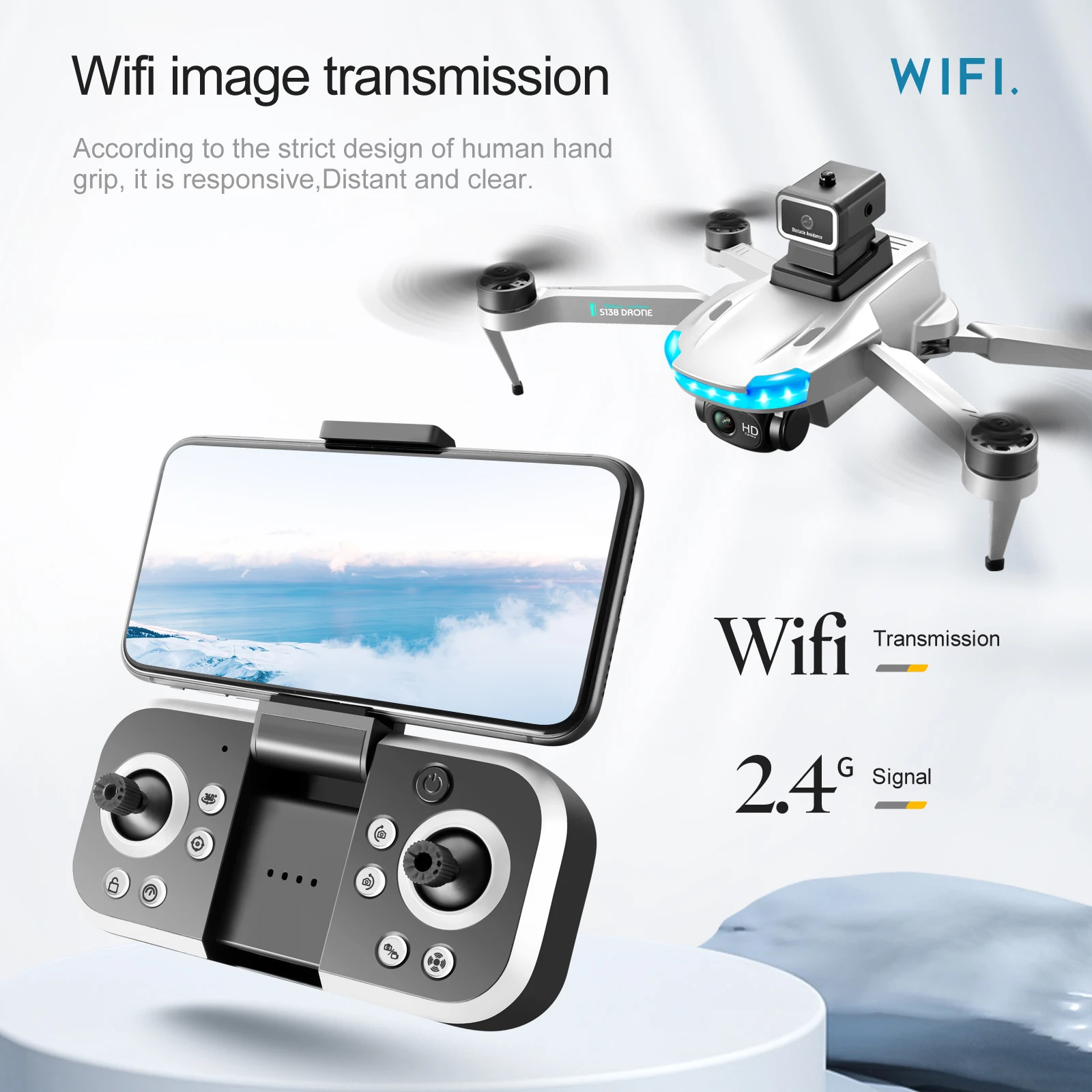 S138 GPS 드론 4K 전문 듀얼 카메라 5G 와이파이 FPV 360 ° 장애물 회피 접이식 쿼드콥터 RC 드론, 카메라 장난감 선물