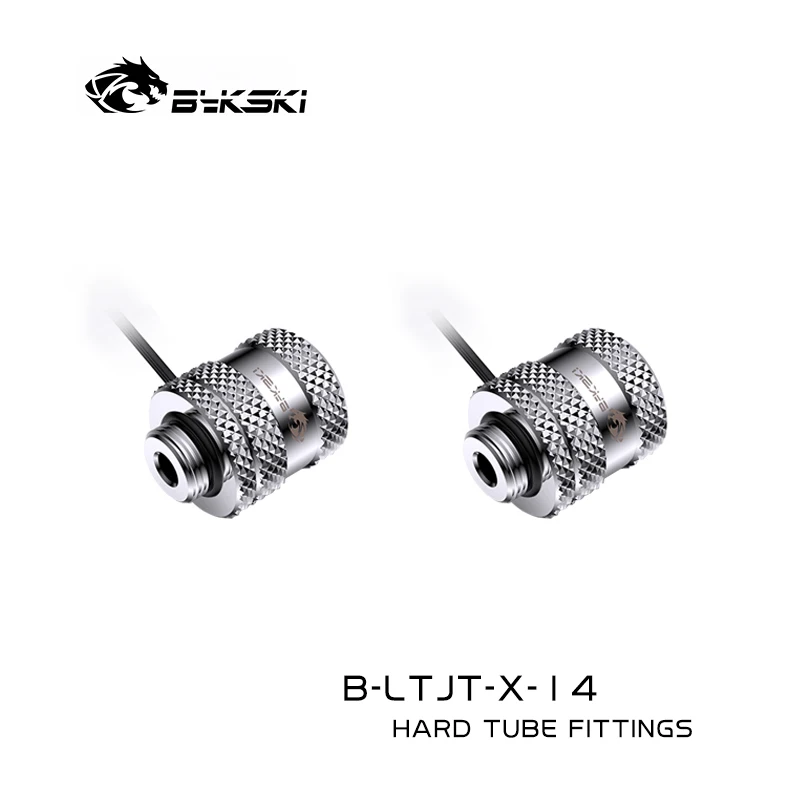Bykski Encaixe de Tubo Rígido Tamanhos Od14 mm Mais Id10 mm Rbw Encaixe Manual de Compressão Cabeçote de Pinos Apenas Tubo Acrílico Compatível - Imagem 6